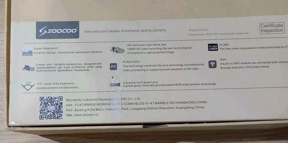 New! Soocoo S60 Action Camera + Accessories - Image 2 of 2