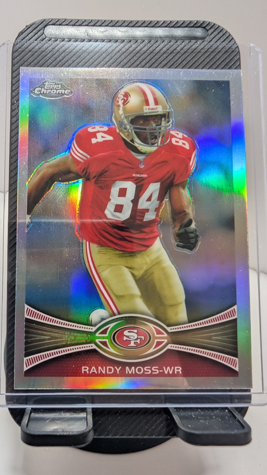2012 Topps Chrome Randy Moss #32 San Francisco 49ers NFL Football Refractor