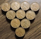 Roll of 50 1938 Lincoln Cents G-VF