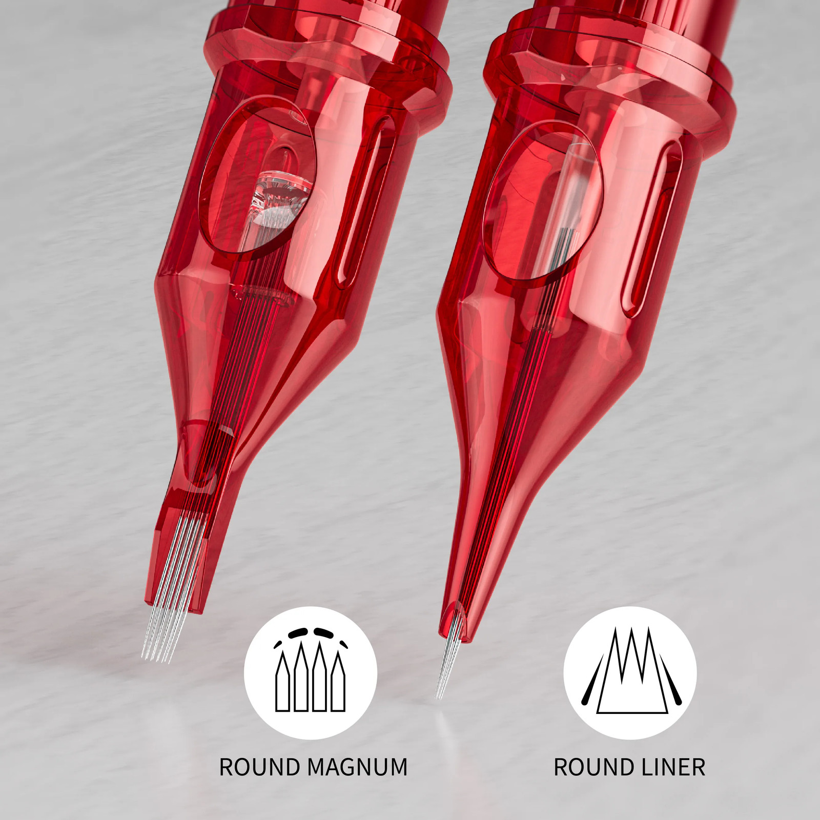 20/50Pcs Neebol Tattoo Cartridge Needles Mixed Size Assorted round Liner Shader 