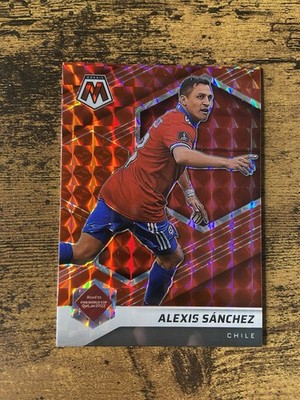2021-22 Panini Road To World Cup Mosaic - Alexis Sanchez Red Mosaic Chile #166