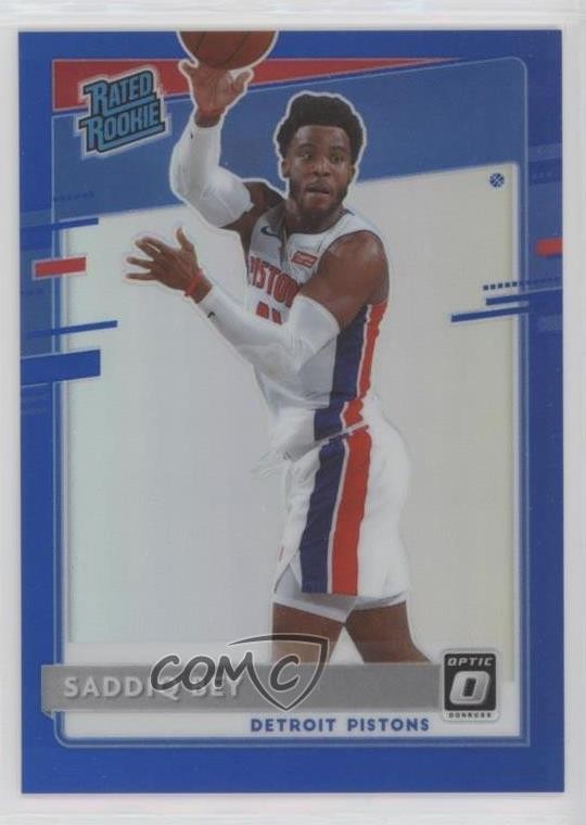 2020-21 Panini Donruss Optic Rated Rookie Blue Prizm 16/59 Saddiq Bey #169 1jx0