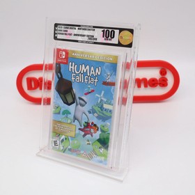 Nintendo Switch HUMAN FALL FLAT - PERFECT GRADED VGA 100 GEM MINT! NEW & Sealed!
