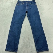 Levis Jeans Mens 31 Blue 501 93 Straight Leg Premium Denim Button Fly Classic