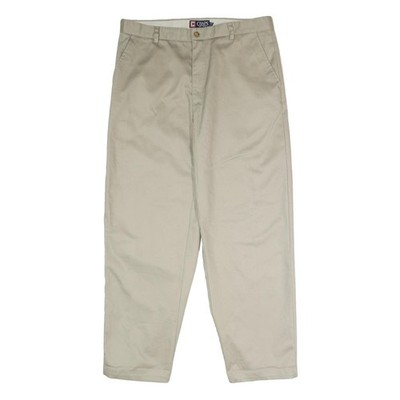 CHAPS Herren Classic Beige Baumwollhose W36 L30 Gerade Reißverschluss Smart
