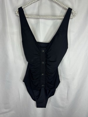 Beyond Control Women s  V Neck One Piece Black 14 Swimsuit Beach Vacation Resort