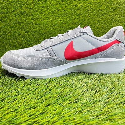 Nike Waffle Debut Mens Size 10.5 Wolf Gray Red Athletic  display picture 3