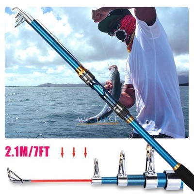 2.1M Ultralight Carbon Fiber Telescopic Fishing Pole Boat Saltwater Freshwater | eBay 2.1M Ultralight Carbon Fiber Telescopic Fishing Pole Boat Saltwater Freshwater | eBay