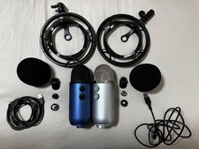 Blue Yeti Microphone Professional Multi-Pattern USB Condenser - Silver / Blue