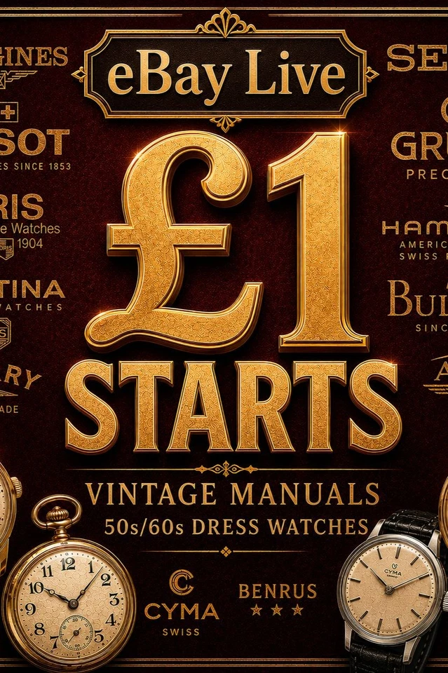 The Golden Era Mechanical Automatics Watch Auction | Seiko Timex Tissot