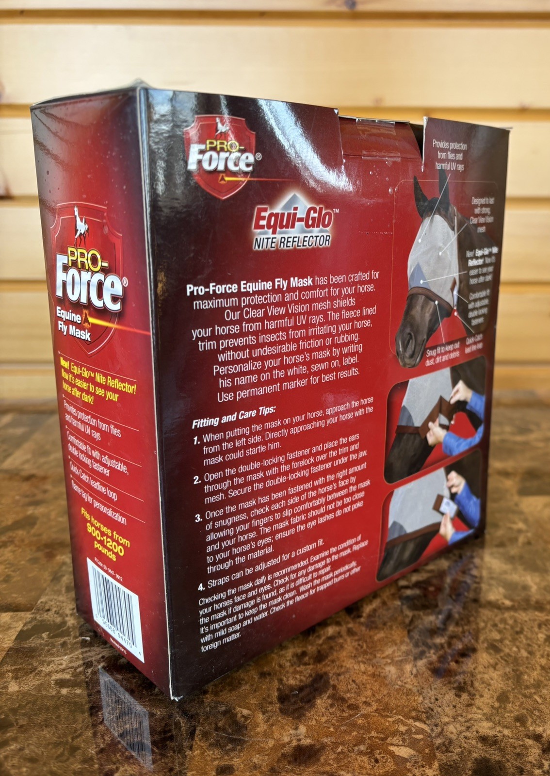 Pro-Force Equine Fly Mask | Horse Fly Mask with UV Protection | Adjustable Fit 