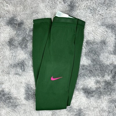 Womens Sz Small Rare Nike Air Pro Elite Team Long Tights Green DX9078-000 USA