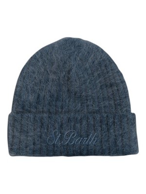 Saint Barth Herren Mütze Beanie Navy Blau ONE SIZE