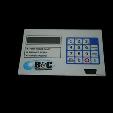 B C, 230-004, EL6, Display Keypad Membrane Replacement, B C Logo