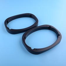 2Pcs Car 6"x9" Stereo Speaker Spacer Hollow Slope Ring Adaptor Mat Black Assy
