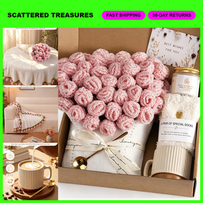 Get Well Soon Gifts for Women - Flower Blanket & Care Package After Surgery
