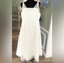 David’s Bridal Tulle Tea-Length Ivory Wedding dress gown plus women’s 18W midi