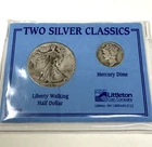 Littleton Coin Company Two Silver Classics Walking Liberty & Half Mercury Dime