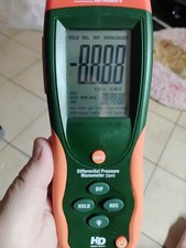 EXTECH HD700 Digital Manometer, 0 psi to 2 psi 1CWL9