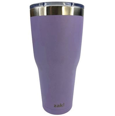 4 ZAK! 30 oz Tumblers With Lids Insulated Lavender Peach Stainless
