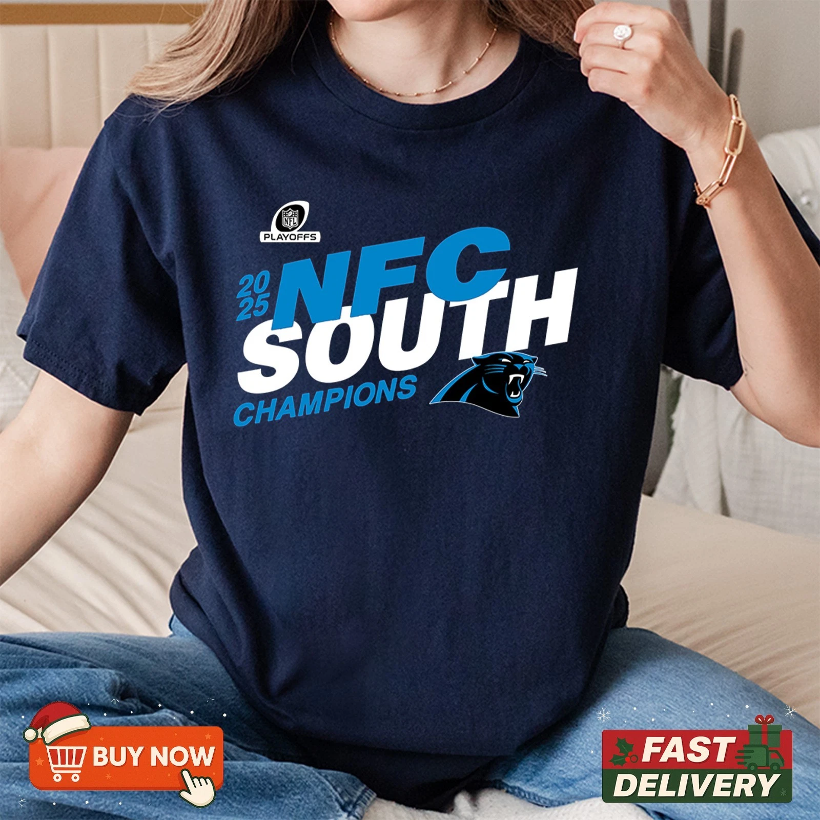 Carolina Panthers NFC South Champions 2025 TShirt
