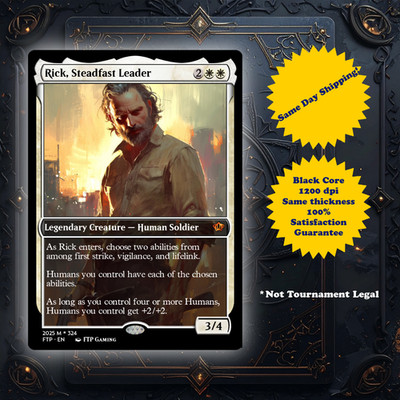 Rick Steadfast Leader - High Quality Custom Art Playtest card for MTG - EDH