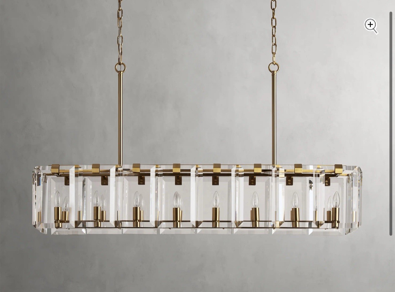Arhaus 53” Amaya Chandelier Brass Lighting Light Chandelier
