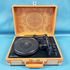 Crosley Cruiser Deluxe in Debossed Medallion Portable Turntable with Bluetooth