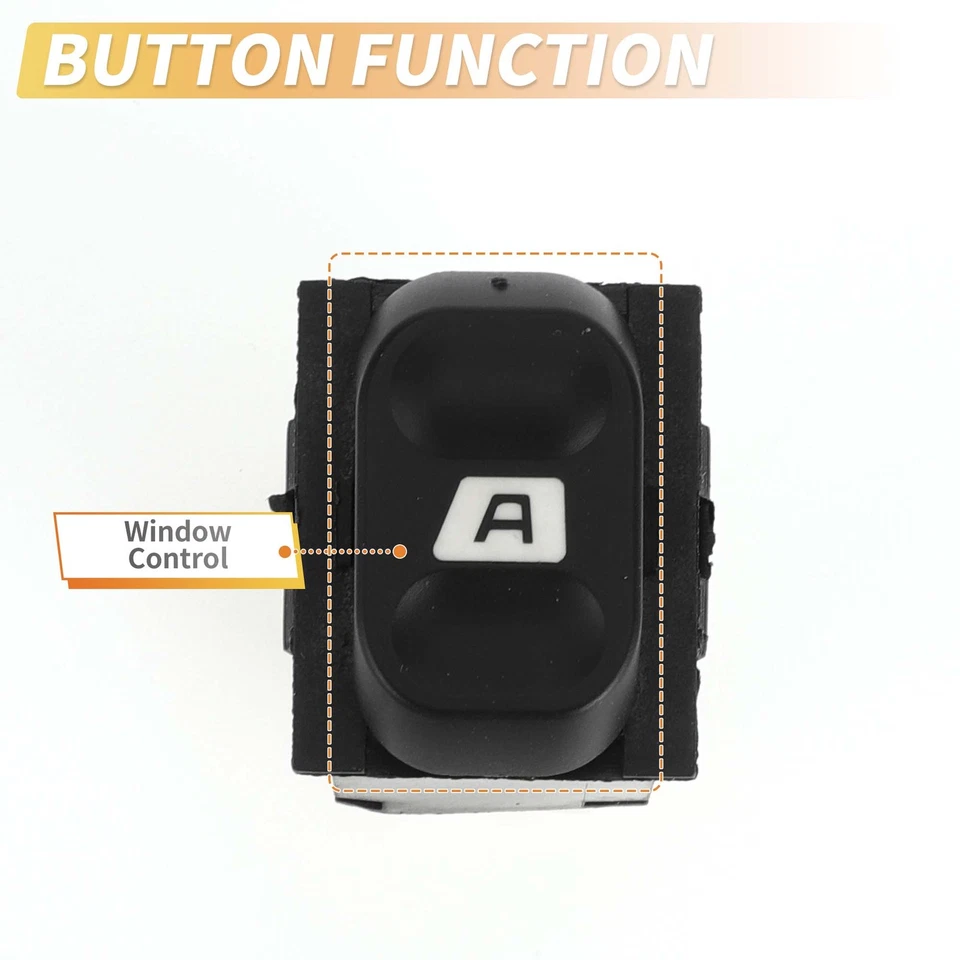 Interruptor ventana eléctrica lateral pasajero delantero trasero peugeot 406 partner nº6552KT Foto 3 de 4