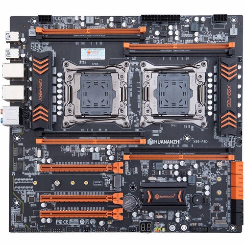 Motherboard Eatx X99 Dual Cpu Lga 2011 V3 Xeon 8 X Ddr4 Ecc Server Pc - 第 1/5 張圖片