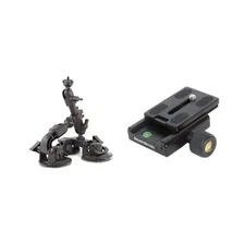 Delkin Fat Gecko Triple Suction Camera Mount Bundle with Quick Release Kit