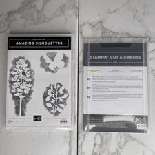 Stampin' Up AMAZING SILHOUESTS Stamp Set  Dies new in package b1