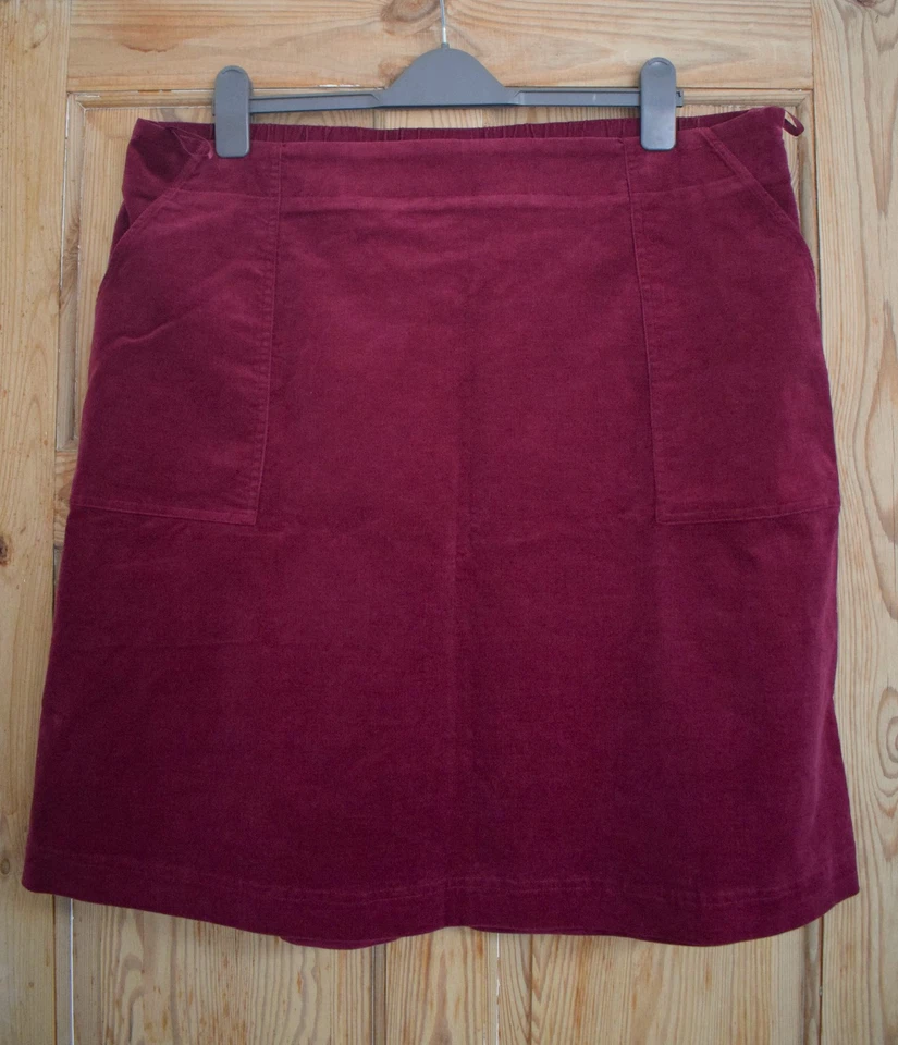 Seasalt BNWT Mays Rock Skirt Cord UK 20 Organic Cotton Stretch Waist RRP £57.95 - Image 3 of 4