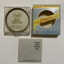 Ednalite Gold Heritage Custom Mounted Coated Glass Filter 50mm Close Up Lens +4