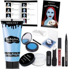 Sally Makeup Kit,Complete Sally Corpse Bride Makeup Set for Halloween SFX Sta