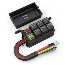 12v Relay Box 6 Way12 Awg Pre-wired Waterproof Relay 6 Relay 6 Fuse Pre-wired 12v Relay Box 6 Way12 Awg Pre-wired Waterproof Relay 6 Relay 6 Fuse Pre-wired