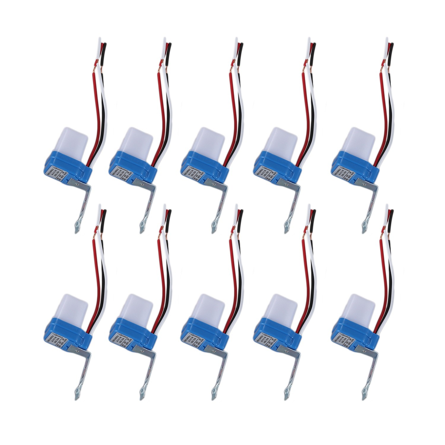 10Pcs Auto On Off Photocell Street Light Photoswitch Sensor   12V 10A W8T2