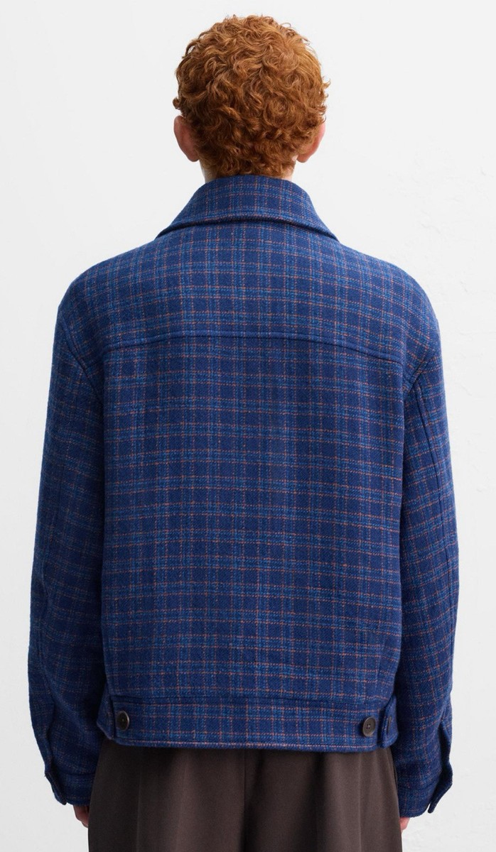 ZARA X HARRY LAMBERT チェック柄ジャケット Mサイズ ZARA X Harry Lambert Man CHECKERED JACKET BLUE. Size XL