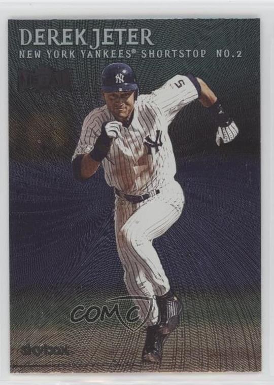 2000 Skybox Metal Emerald Derek Jeter #2 HOF s1i