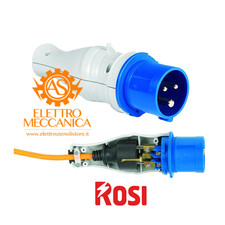Adapter for plug SCHUKO -16A 2P T IP44 - WITH EARTH - Rosi art. 1821