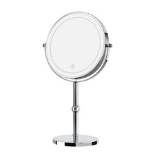 Lighted Makeup Mirror 1X/10X Magnifying Rechargeable Touch Control 360