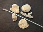 Group Of Fossils W/Brain Coral 5 Pieces Total Beach Aquarium — photo 8