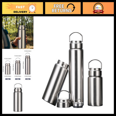 16 oz Vacuum Insulated Stainless Steel Water Bottle with Handle, Leak-Proof, Reu