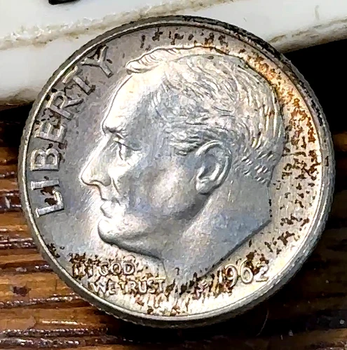 1962-D Roosevelt Dime Nice Original Gem BU Full Torch CHRC