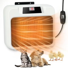 Large Dog House Heater with Thermostat, 300W/600W Safe Heater for Dog House Outd