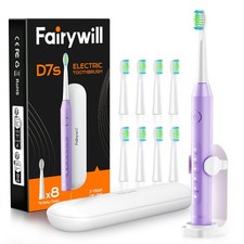 Fairywill Sonic USB Electric Toothbrush w/ 8 ...
