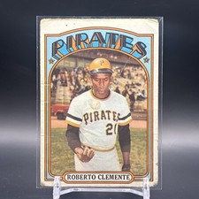 1972 Topps #309 Roberto Clemente - Pittsburgh Pirates (Low Grade)