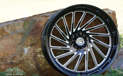 4 Artem Offroad Flow Formed A205 Curvus Wheels Chrome 26x14 8x180