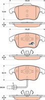 Bremsbelagsatz FÜR Audi A5 Sportback (8TA), Audi A4 B8 Avant (8K5) - TRW GDB1814