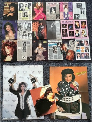 rare young PAULA ABDUL special magazine CLIPPINGS Poster Pinup LOT Sammlung 90s